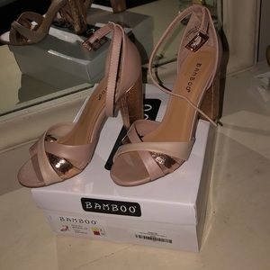 Rose gold heels